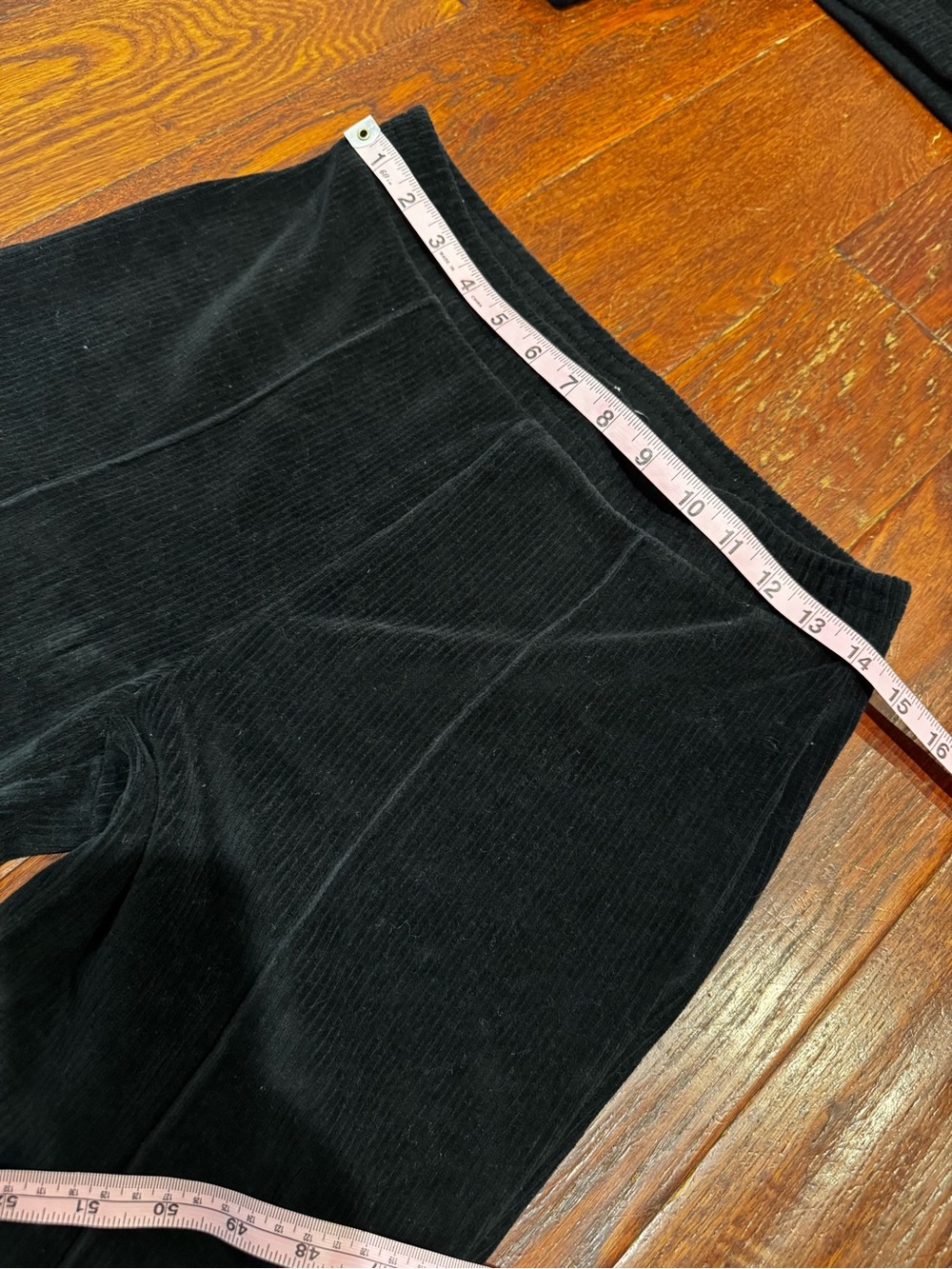 aerie Black Corduroy High-Rise Flare Pants & Jacket Set - Picture 3 of 9